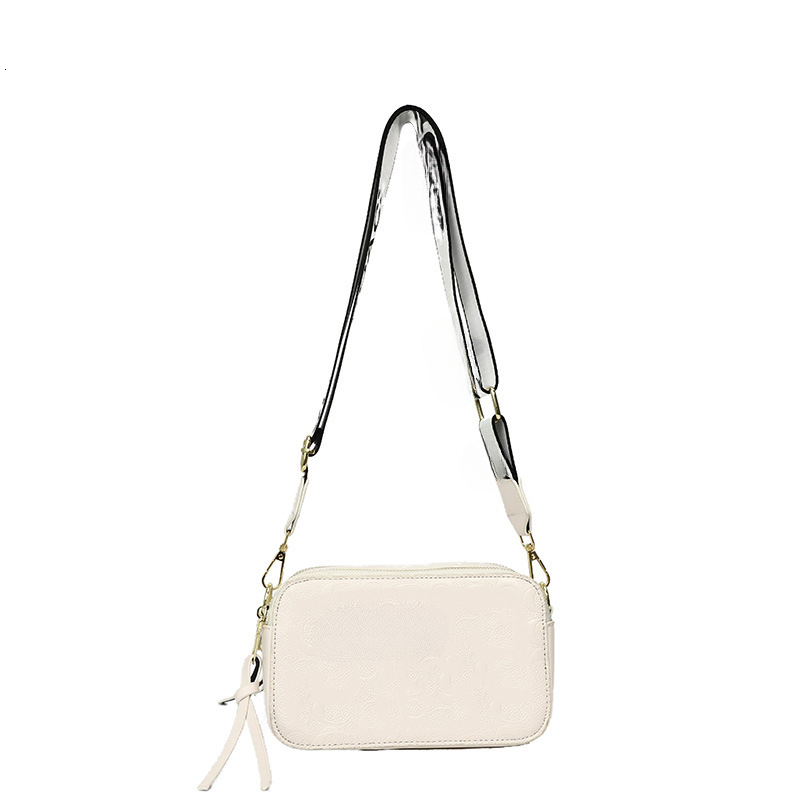 Designer Women's Camera Bag New Fashionable Embossed Letter Slanted Small Square Bag