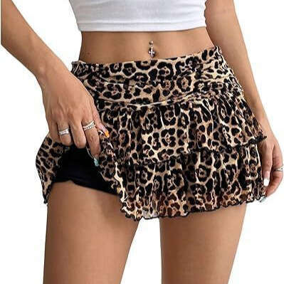 Cross-border European and American Style Multi-layer Cake Stacking Hot Girl Sexy Lace Trim Short Half Skirt