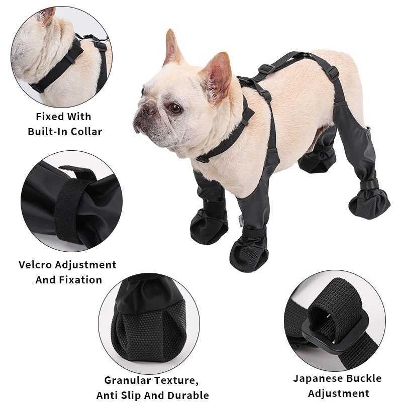 New Arrival 1 set of pet rain boots dog rain boots waterproof dog boots small dog medium and large dog boots anti slip dog boots Z250410