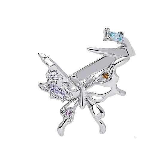 DHcollections Spring Summer New Butterfly Ring for Women, Cross-Border Niche Design, Elegant Versatile Index Finger Open Ring, Exquisite