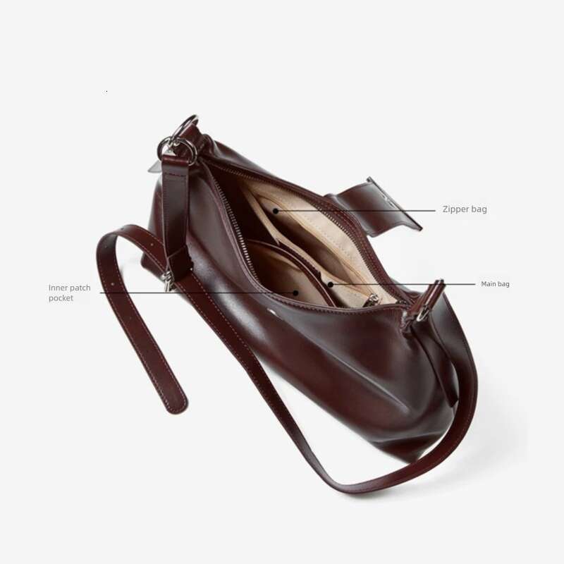 Hifashion Cowhide Genuine Leather Large Hobo Shoulder Bags For Women 2025 Luxury Designer Tote Shopper Crossbody Ladies Handbags