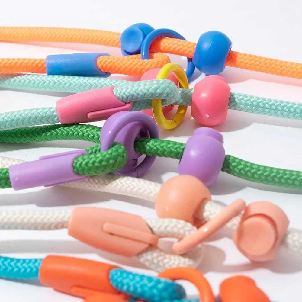 150cm Pet Dog Training Round Rope Light Weight Nylon P Chain Collar Adjustable for Small Medium Dogs Walking Leash Pet Supplies J251110