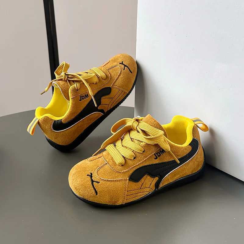Autumn Childrens Boy Sneakers Fashion New Suede Soft Outdoor Non-slip Luxury Kids Casual Shoes Sports Girls German Trainer ShoesT251110