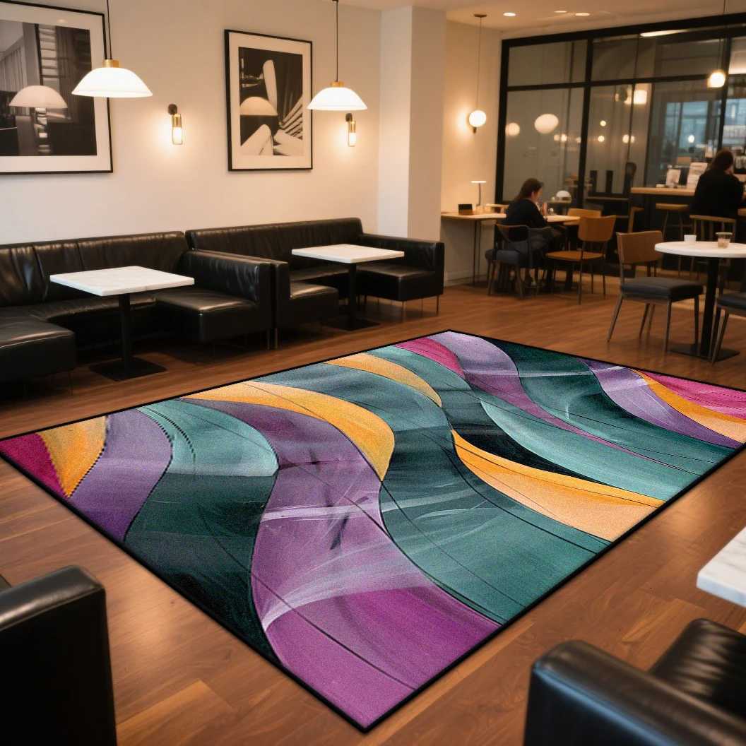 CARPET FOR LIVE ROOM Washable Large Area Rugs Abstract Style Area Rug Non-slip Decoration Home Modern Red Entrance Door Mat Y251110