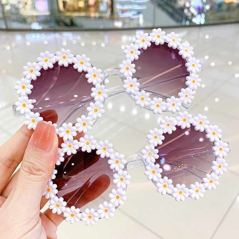 Kids Flower Sunglasses - Small Fresh & Cute UV Protection Eyewear for Children