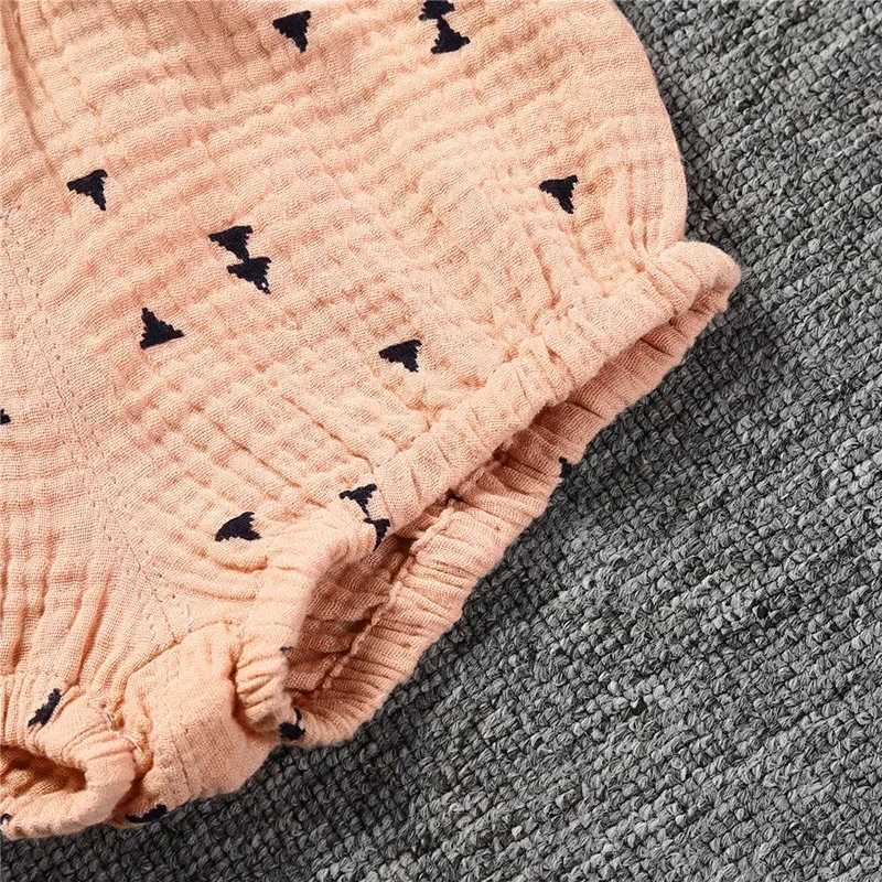 Summer baby shorts boys and girls PP pants childrens clothing boys comfortable cotton linen childrens clothing shorts 3M-6Y Z250410