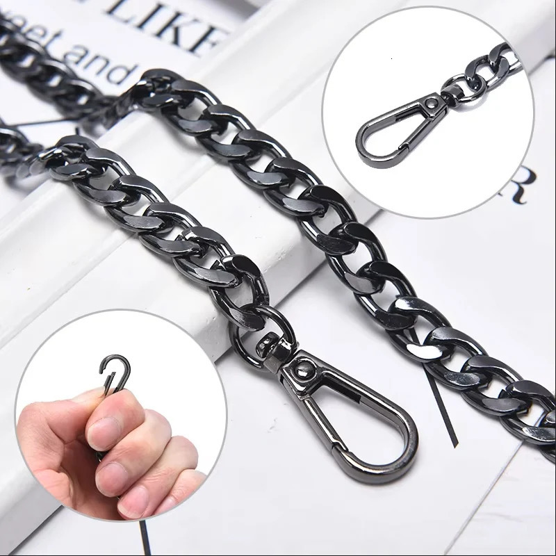 Metal Aluminum Bag Chain Replacement Parts Accessories For Hand-Woven Shoulder Handbag DIY Handmade Detachable Straps 251110