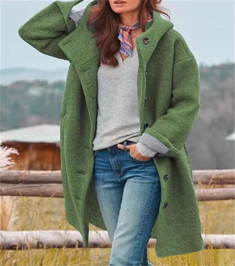 2025 Autumn Street Style Casual Trench Long Sleeve Loose Fit Women's Coat Winter Export Wholesale