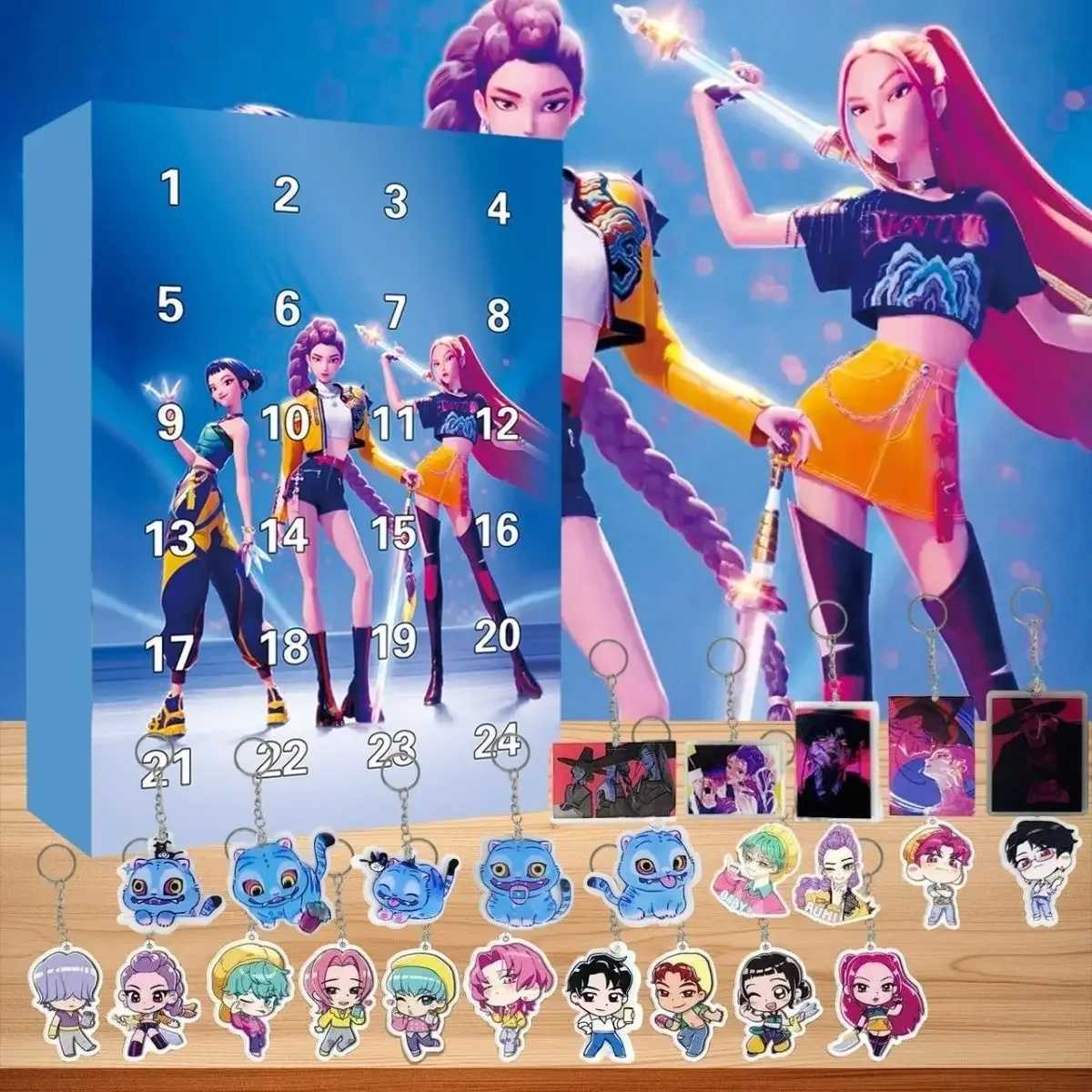 24pcs Cute Anime Keychain Blind Box Kawaii Bag Charm for School Backpack Bulk Aesthetic Gift for Friends Kids Birthday Party C251110