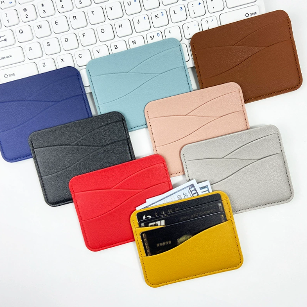 With box single wallet Men Women's Holders Coin Mini Key Pocket Interior wallet business card holder card holder