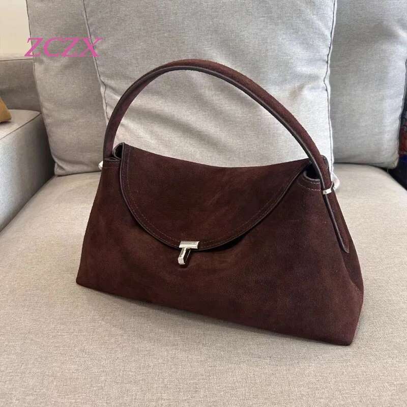 New Genuine Leather Women's Lunch Box Retro Versatile Single Shoulder Armpit Handbag Crossbody Bag