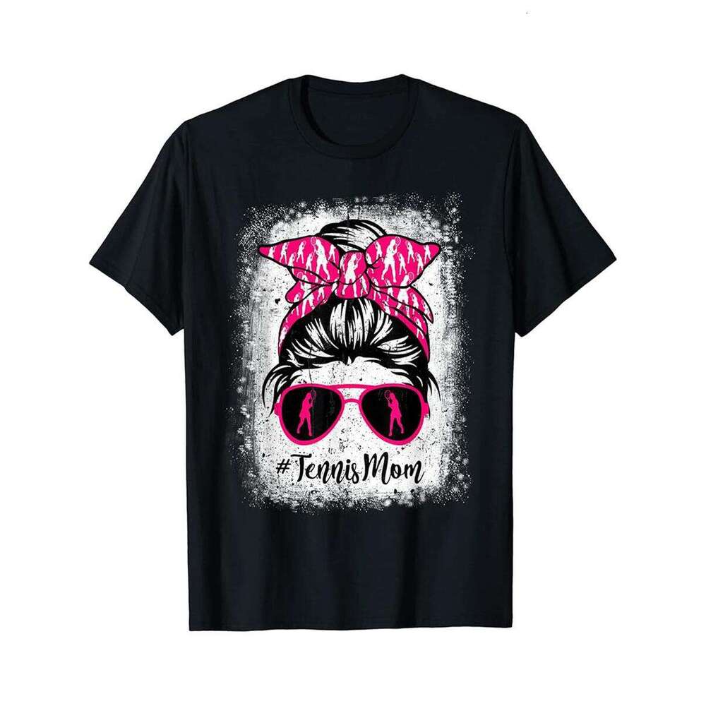 Designer T shirt Tennis Mom Glasses Messy Bun Men Cute Mothers Day - 220g T shits