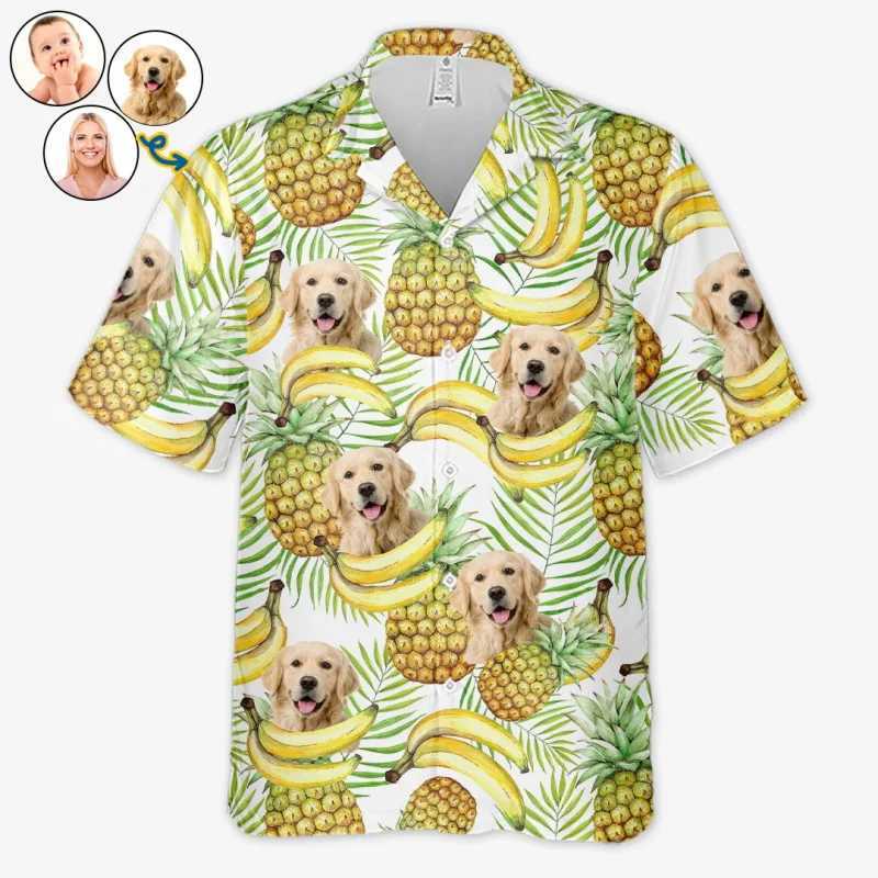 beach shirts personalized customization of neutral tropical Hawaiian Aloha shirts summer vacation gifts for pet enthusiasts X2504101