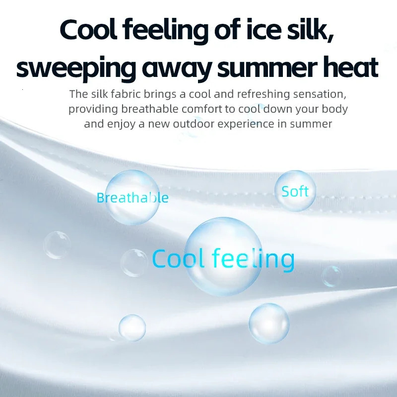 Rockbros Ice Silk Triangle Scarf Breathable Sunscreen Fast Drying Balaclava facial mask Motorcycle Running Cooling Exercise 250408