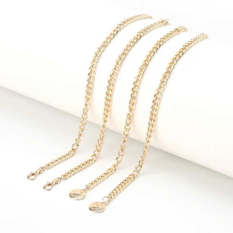 Fashion metal ball pendant waist chain thin strip gold long girl Fem strap used for dresses skirts decorative belts X250410