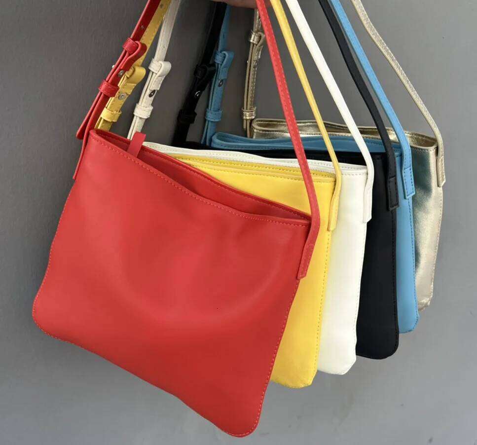 Casual Tote Handbag Bucket Shoulder Women Luxury Fashion Bag Cowhide Leather Shopping Slant Travel Large-Capacity Commuting St251110