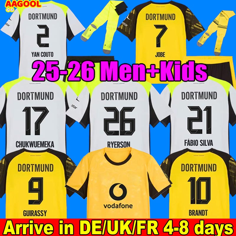 dortmund trikot jerseys 25 26 BVBs soccer jersey HALLER 2025 2026 4th SABITZER football shirt Kit MOUKOKO men kids Kit uniforms Borussias trikots