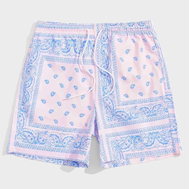 Classic Perris pattern beach shorts for men Hawaiian women vacation shorts 3D printed casual mens pants boys board shorts X250410