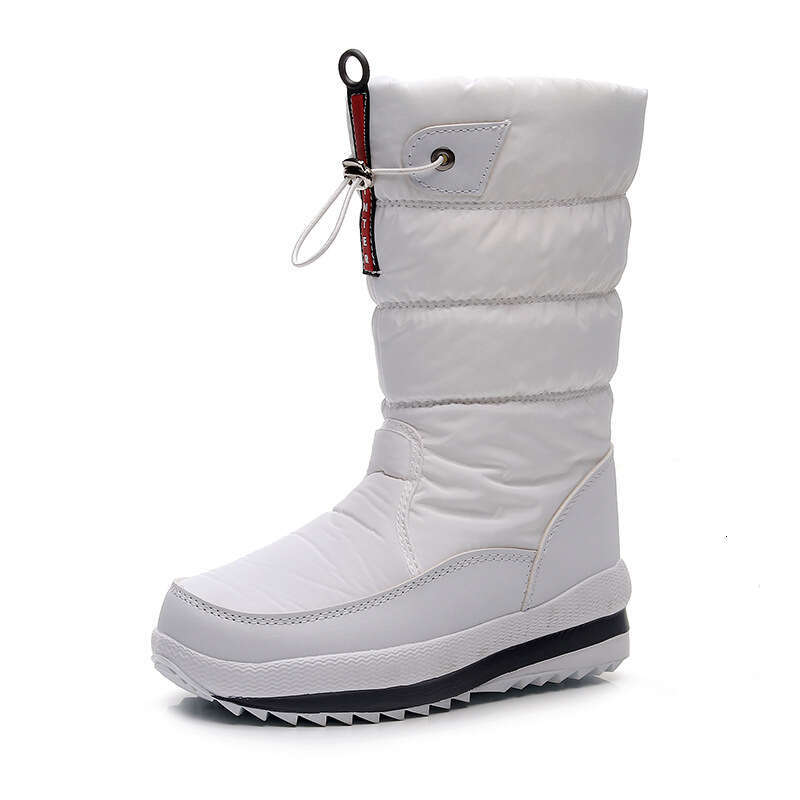New Winter Shoes Cross-Border Women's Comfortable Warm Mid-Calf Cotton with Fleece Non-Slip Waterproof Snow Boots