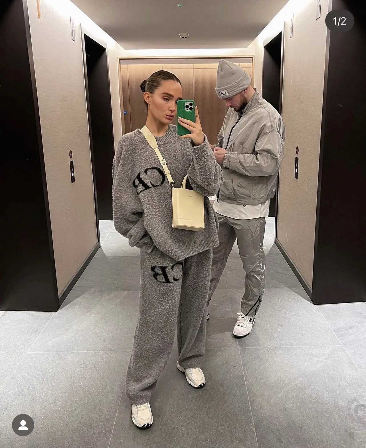 Fashion Top Quality 11 CB Jacquard Women Men Knited Sweaters High Street Men Casual Oversized Sweater Pullover Woolen Pants Sets Y251110