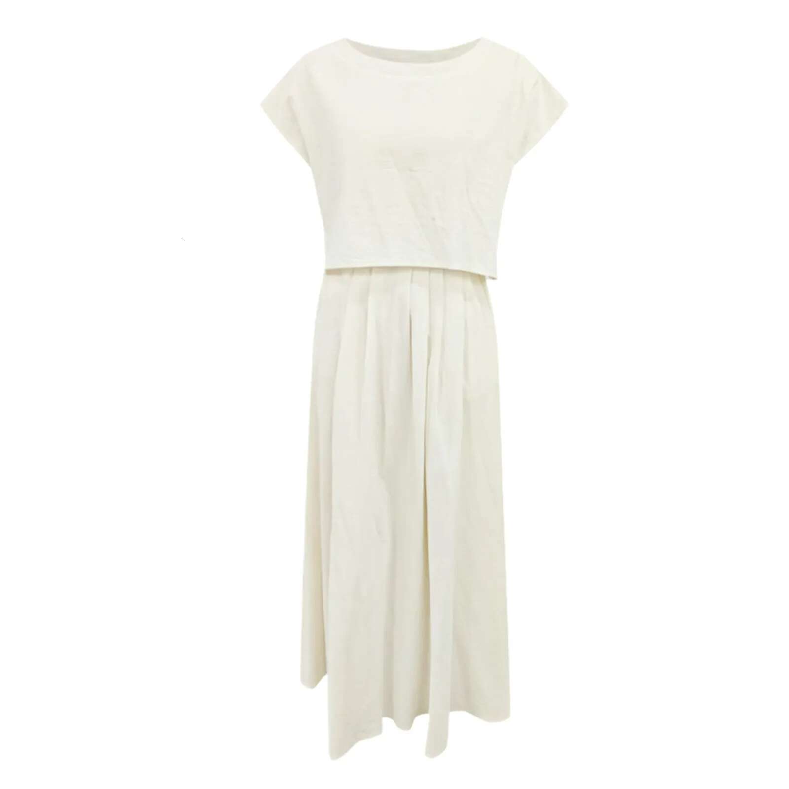 Dongdumaoyi Womens Spring Summer Casual Solid Color Sleeveless Tank Top Dress Maxi For Female Short Sleeve Dresses