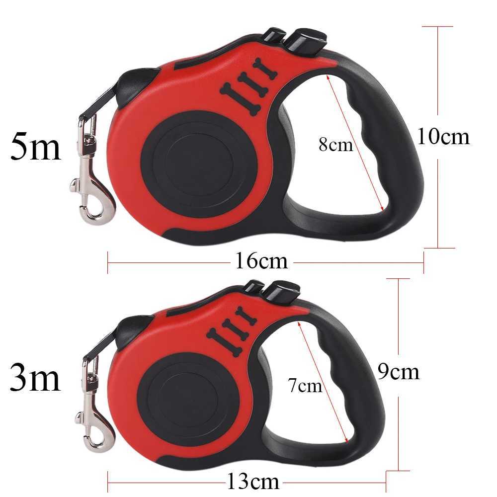 3m 5m Dog Leash for Small Dogs Cat Automatic Retractable Durable Nylon Lead Puppy Outdoor Travel Walking Hiking Traction Rope J251110