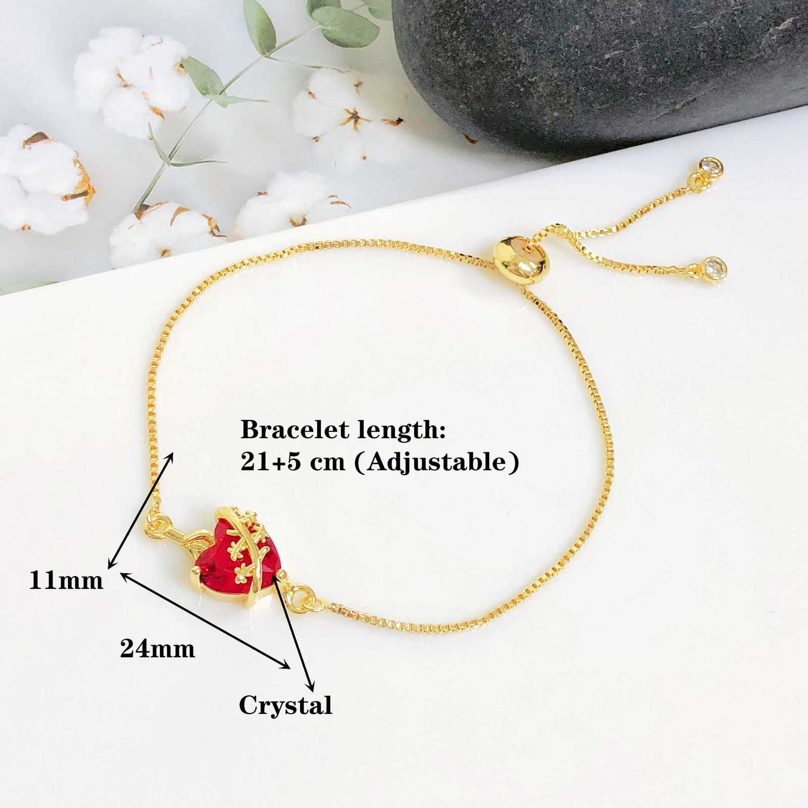 Red Crystal Sacred Heart Jesus Bracelet For Women Girls New Thorn Flame Design Adjustable Bracelets Catholic Jewelry Party GiftsT251110