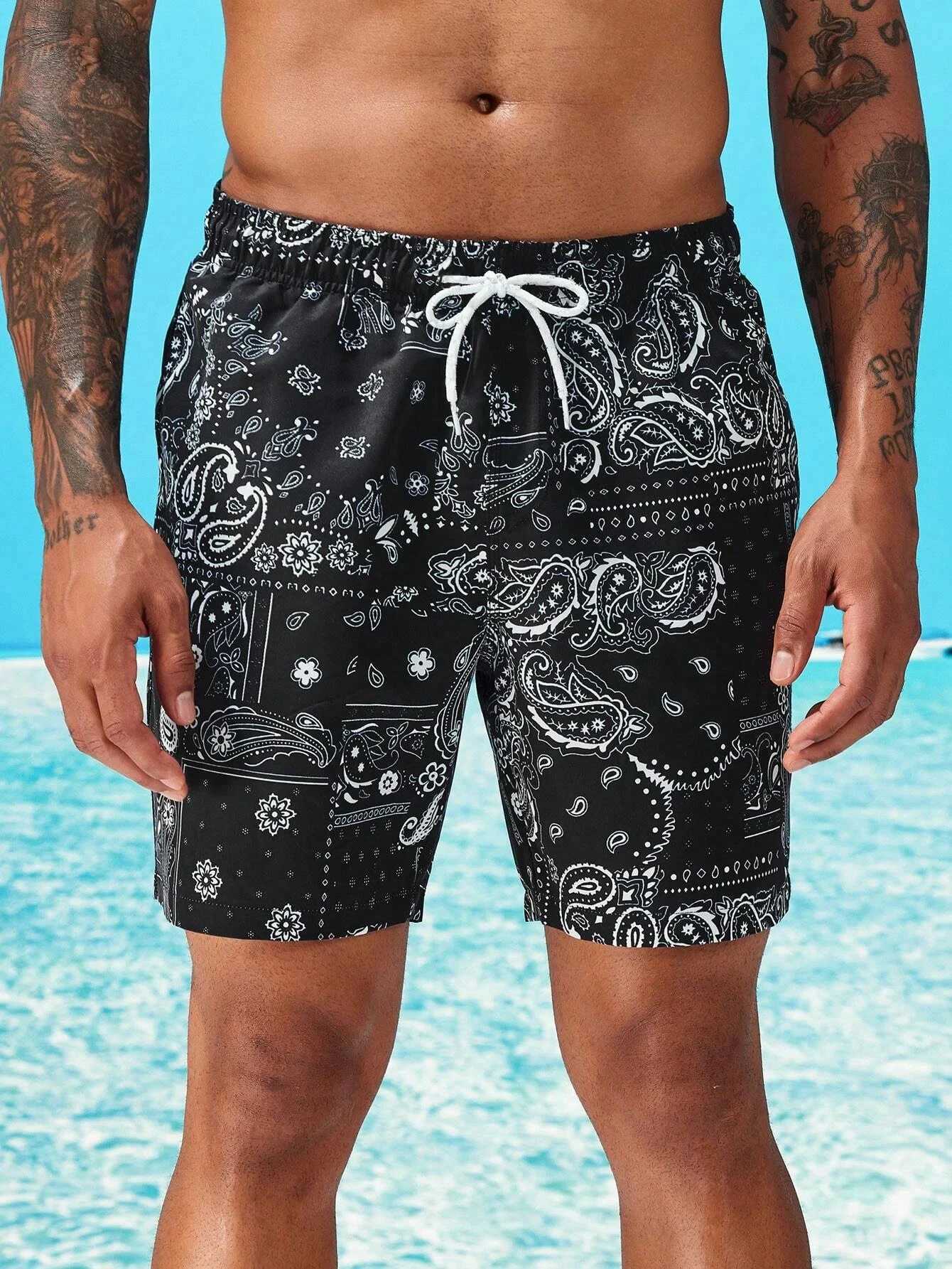 New mens shorts 3D turtle print holiday polyester swimming pole summer beach surfboard shorts Hawaiian shorts X250410