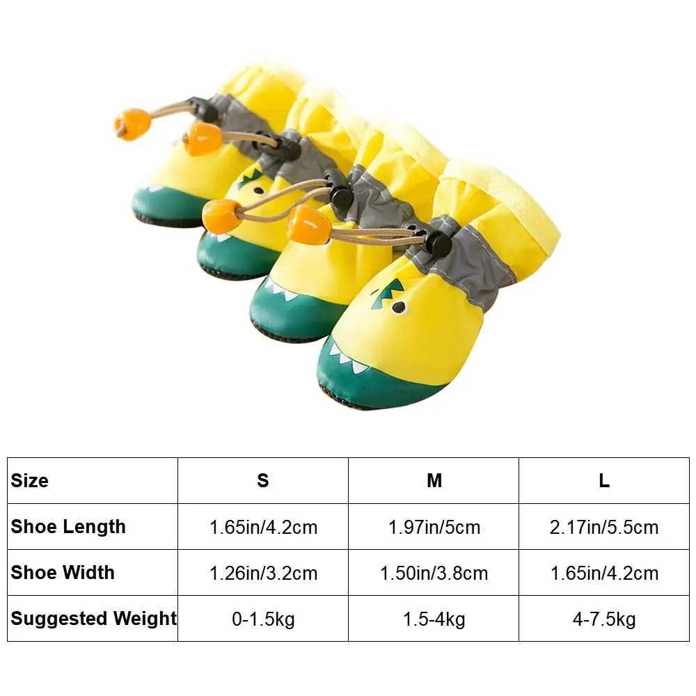 4 pieces/set of pet supplies clothing crocodile dog boots anti slip soft soled dog shoes breathable and washable pet shoes outdoor T2504010