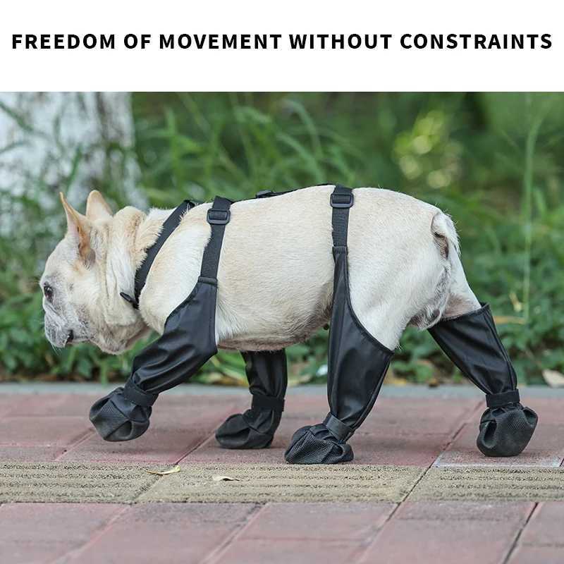 New Arrival 1 set of pet rain boots dog rain boots waterproof dog boots small dog medium and large dog boots anti slip dog boots Z250410