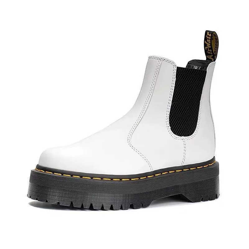 Women Classic Retro Genuine Leather Chelsea Boots Female Fashion Ankle Boot Casual British Style Short Boot HighTop ShoesXJ250917