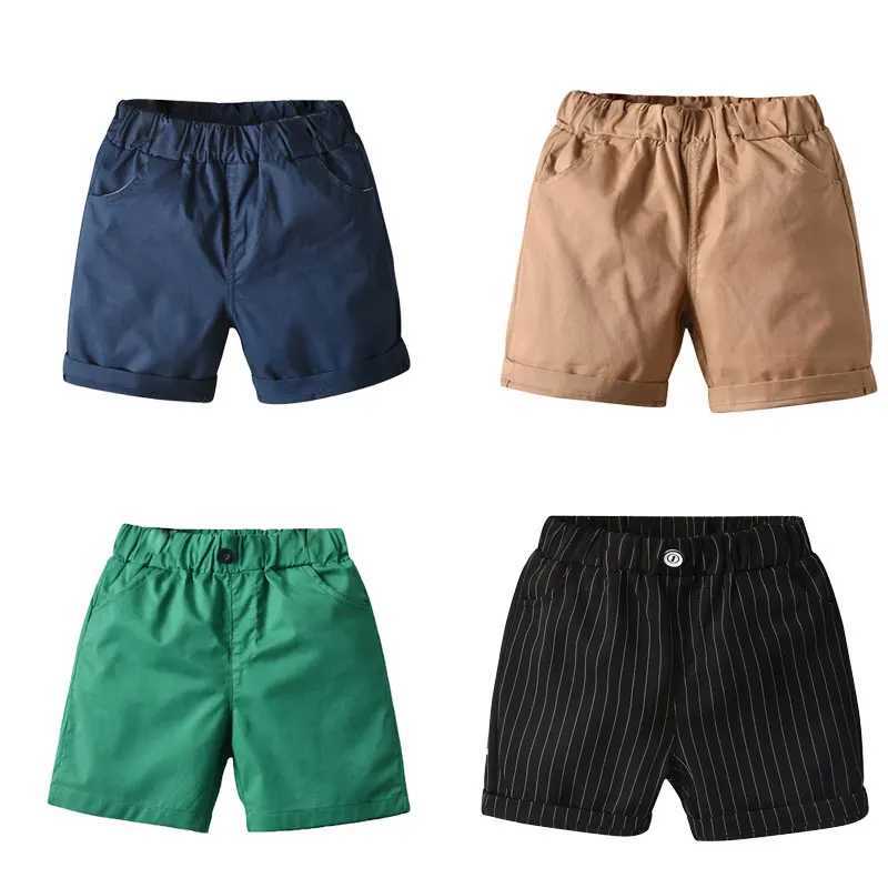 Boys shorts 2022 childrens summer pants 1-8 years old childrens Trouser solid color childrens clothing girl set pants school clothing Z250410