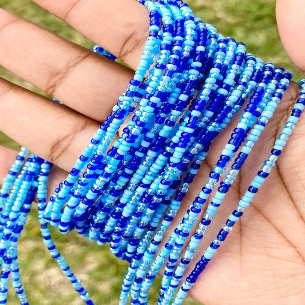 Colorful elastic waist and abdomen chain African belly chain waist bead body chain warm girls body summer bohemian jewelry accessories X250410
