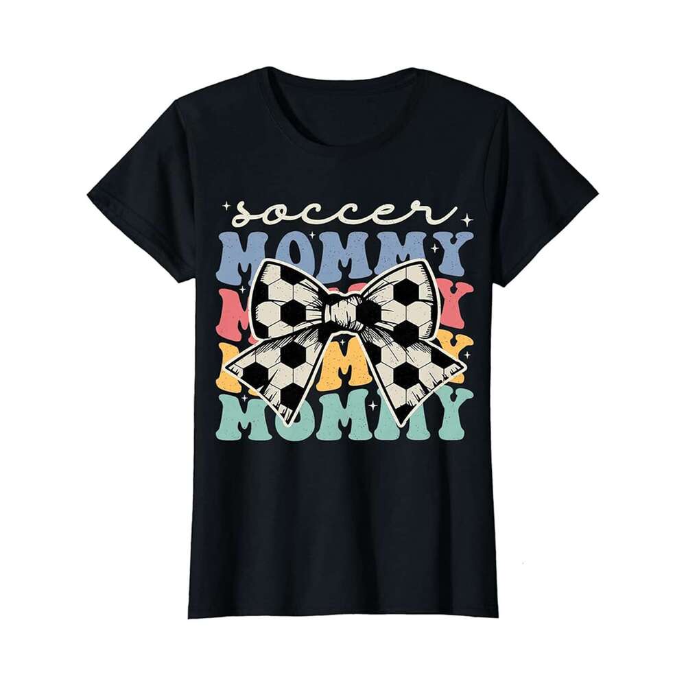 Designer T shirt Soccer Mommy Retro Groovy Cute Soccer Mommy Mothers Day - 220g T shits