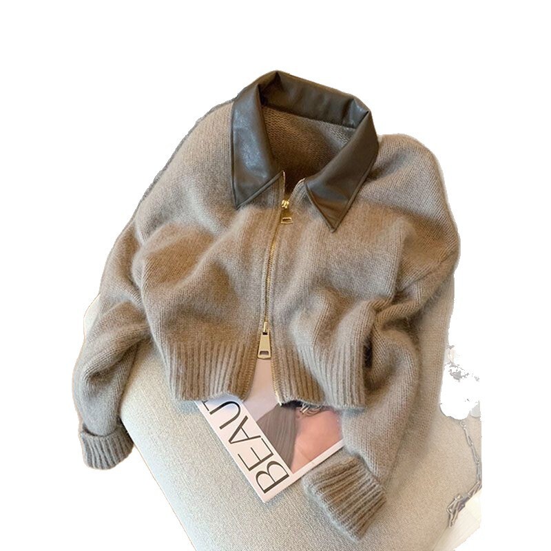 Cozy Knit Cardigan for Women - Soft Casual Open Front Sweater Outerwear Autumn Winter Fashion Top Premium Women's Knitted Coat