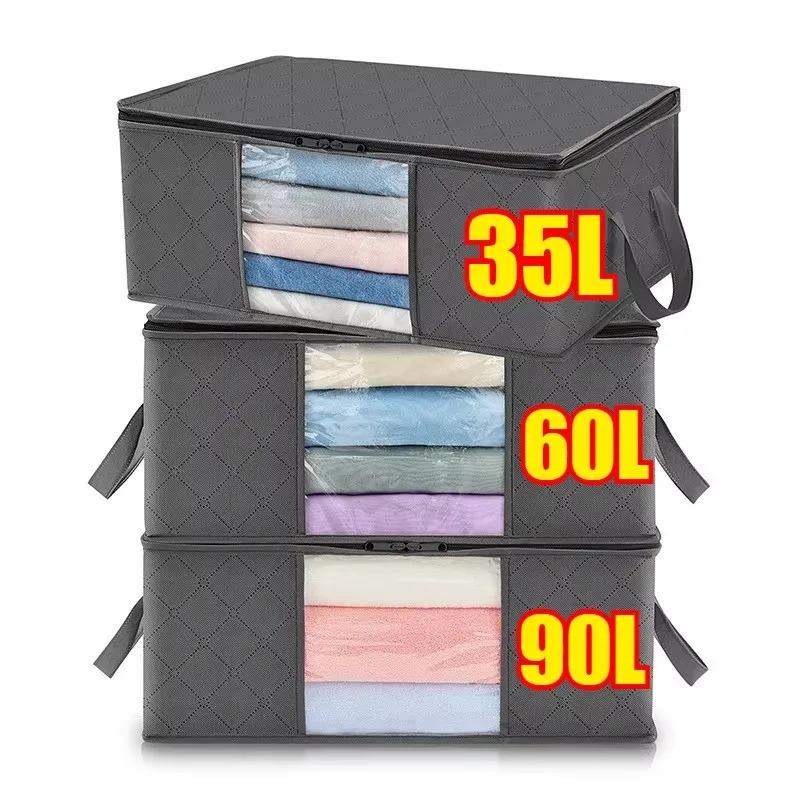 Wardrobe organizer clothes Blanket Storage Closet Laundry Organizers and Storages Clothes Bag Foldable 251110
