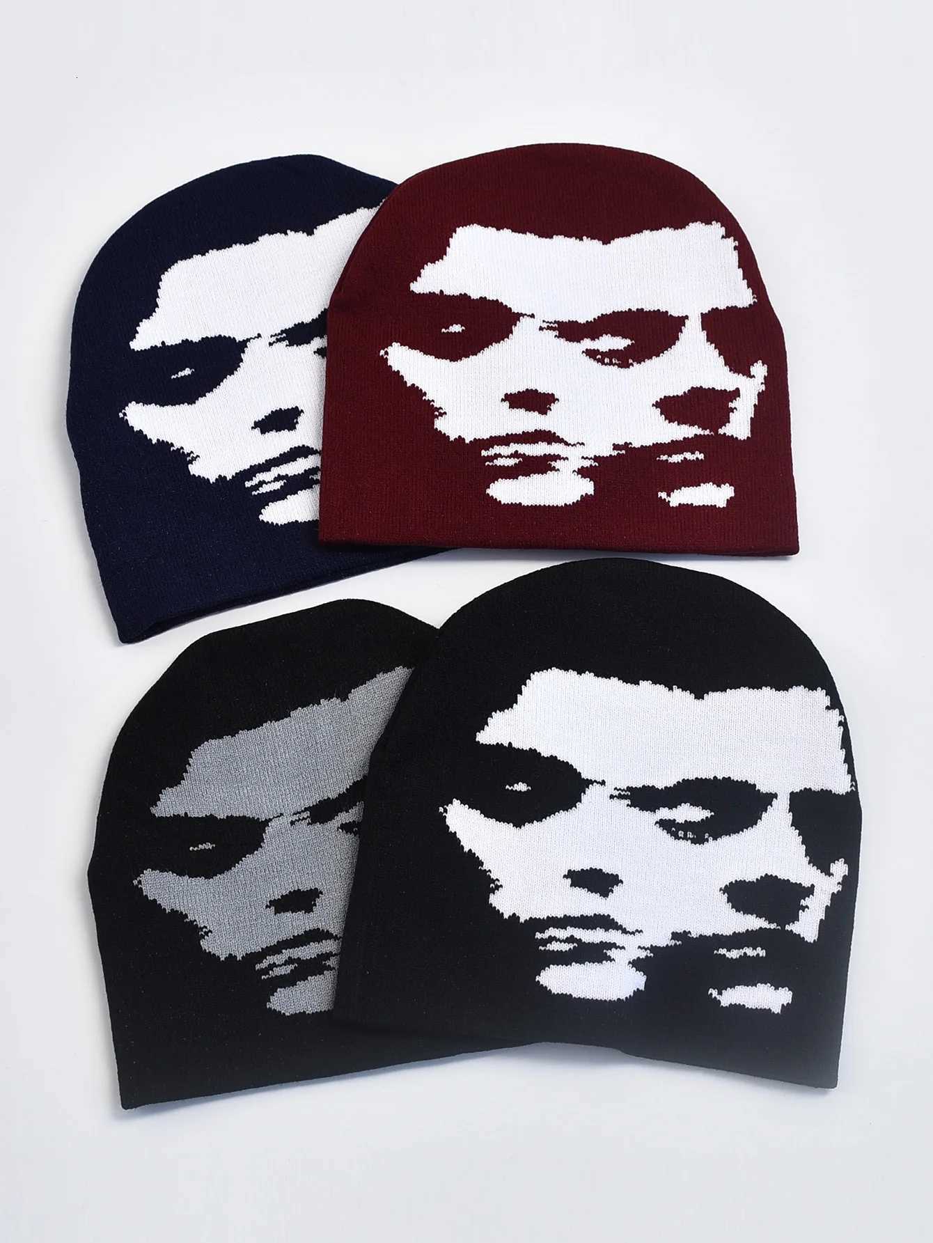 Knitting Hat for Men Women Fashion Pullover Cap Y2k Goth Warm Beanie HatsXJ251110