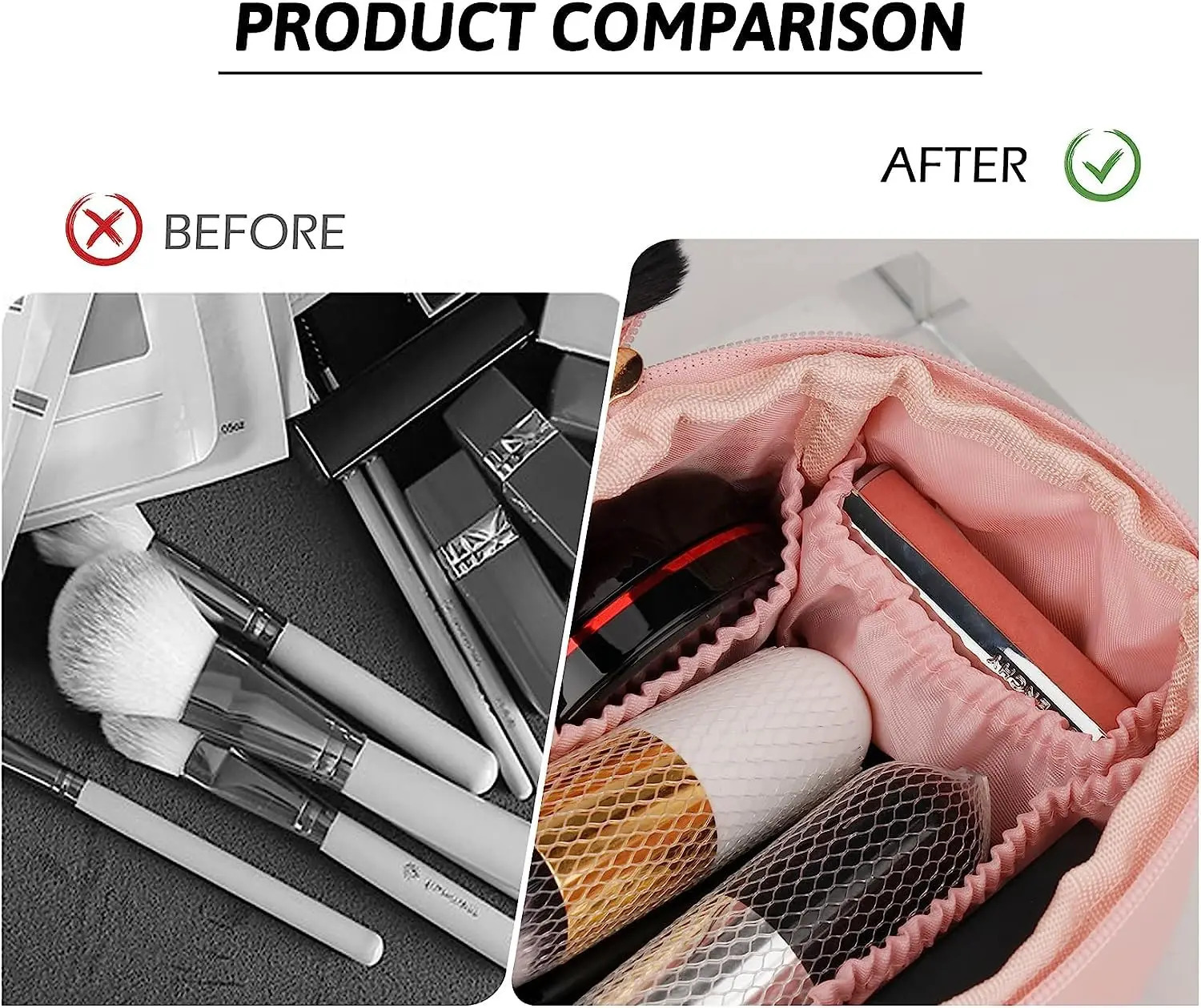 Large Capacity Cosmetic Travel Bag Womens Makeup Travel Bag Portable Leather Cosmetics Bag Makeup Storage Bags with Handle 251110