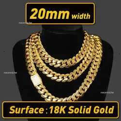 Wholesale Choker Custom k Gold Chain 20mm Miami Cuban
