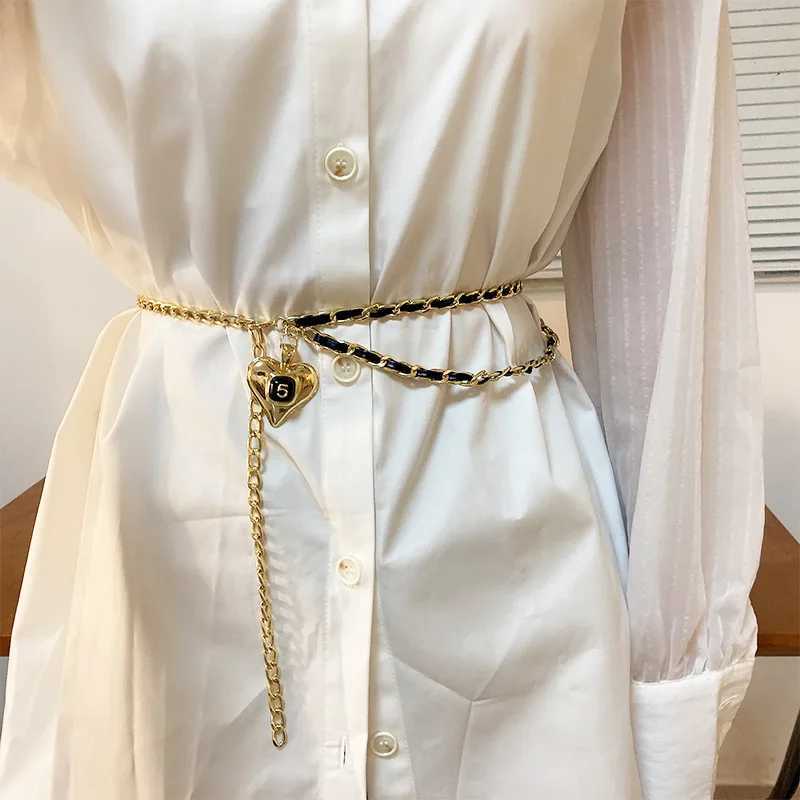 Luxury brand metal chain strap suitable for temperature pendants suitable for jeans suits dresses belts Fem designer chain accessories X250410