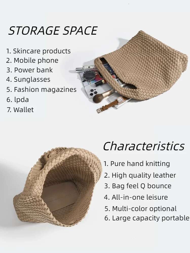 2024 Fashion Leather Handbags Women Casual Side For Women PU Large Women's Woven Tote Mistress Gift Bag