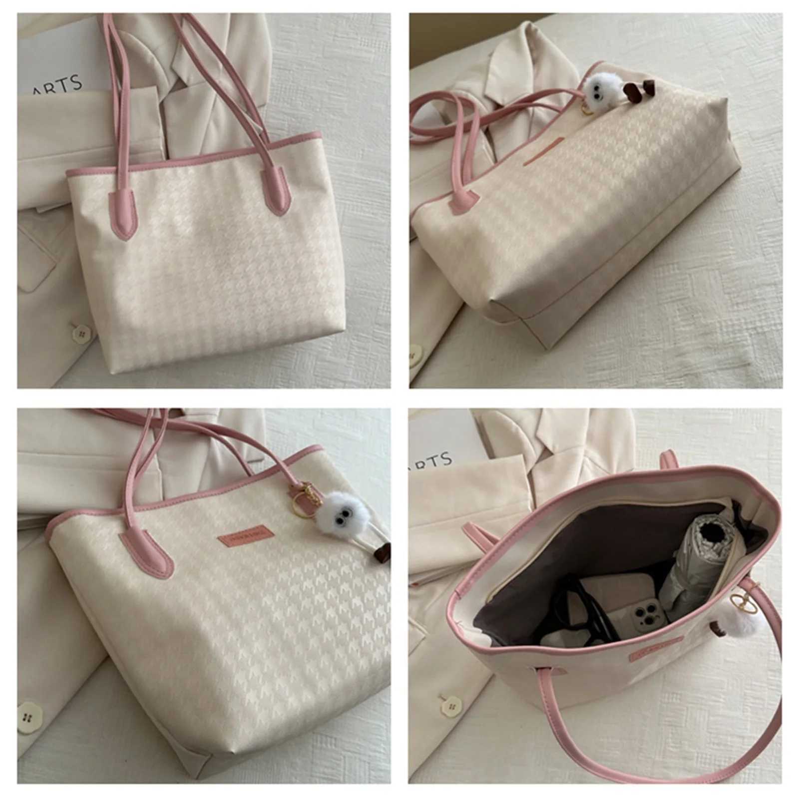 Large capacity womens fashionable daily office school party womens and teenagers casual shoulder bagT25041011111