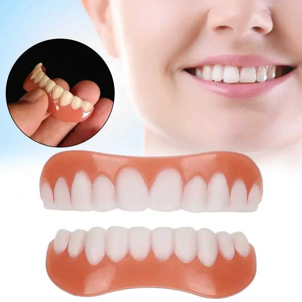 New Arrival Silicone dentures upper and lower veneers toothpaste denture brackets comfortable tooth brackets Z250410