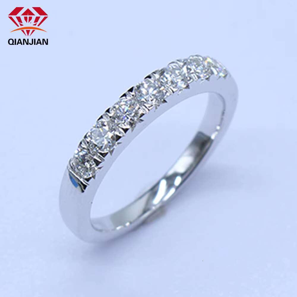 Luxury Real 18K Gold Engagement and Wedding Solitaire Ring VVS Moissanite Diamond for Women Princess GRA Diamond Wedding Ring