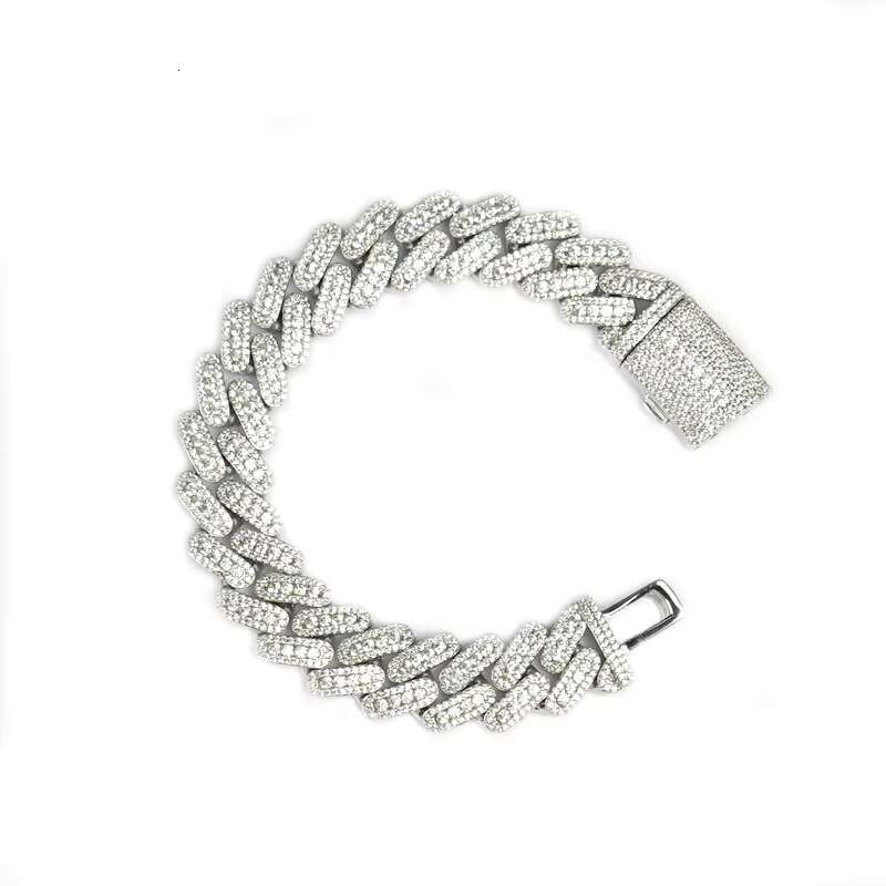 Moq 1pcs Pass Diamond Tester VVS Moissanite Chain 925 Sterling Silver 14mm Moissanite Cuban Luxury Hip Hop Fashion Jewelry