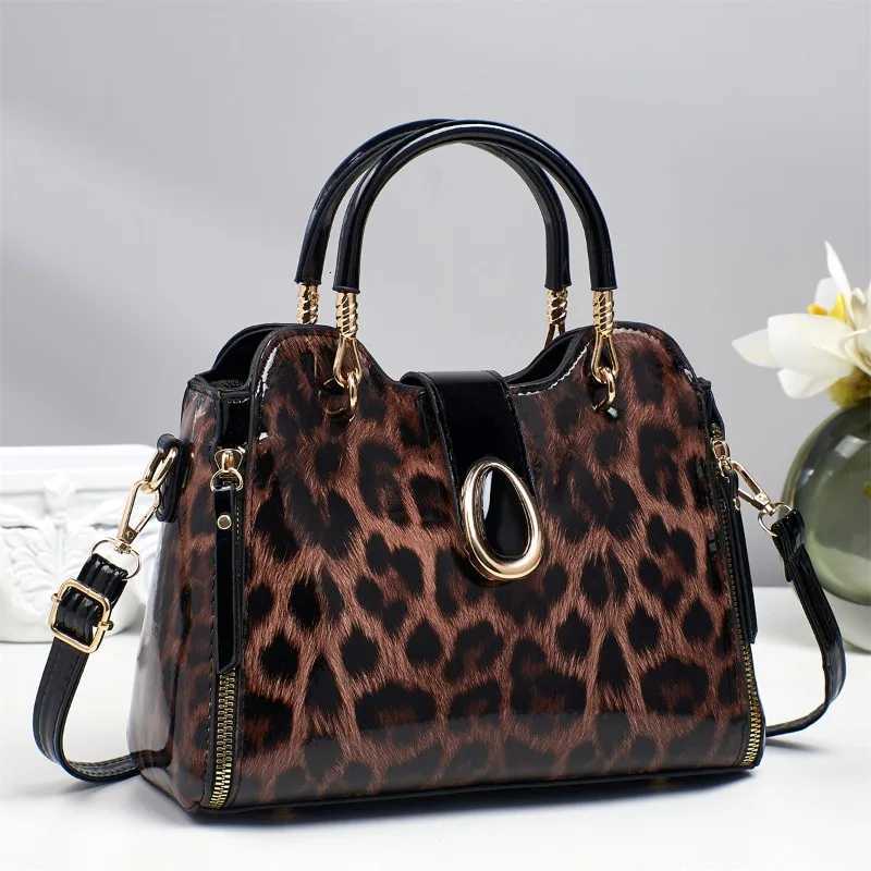New FAshion Leopard Women Handbags European Design Patent Leather Ladies Bags Female brand luxury Womens Crossbody Bag K251110