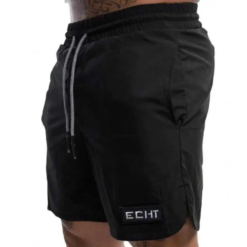Mens and womens nylon fabric shorts five point loose sportswear quick drying solid lace same style summer X250410