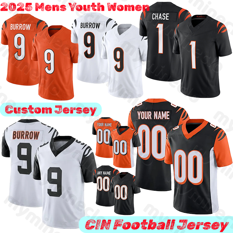 Cincinnaticity BengalsJersey BengalsS Jersey Joe Burrow Flacco Ja'Marr Chase Tee Higgins Cam Taylor-Britt Myles Murphy Brown Noah Fant McPherson football jerseys