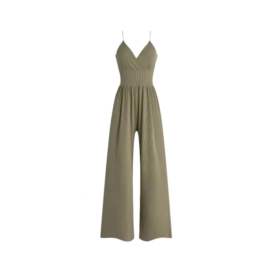 Elegant multicolor casual fashion jumpsuit summer Trouthers suit vest waist fit shorts womens overseas trade stocks 250410
