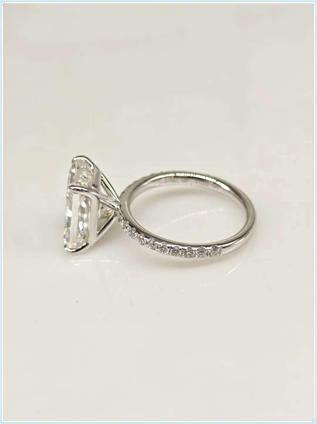 Real 18K gold diamond ring 5 Claredean Cut Lab Grow Diamond IGI Certificate Wedding diamond ring Female Factory wholesale